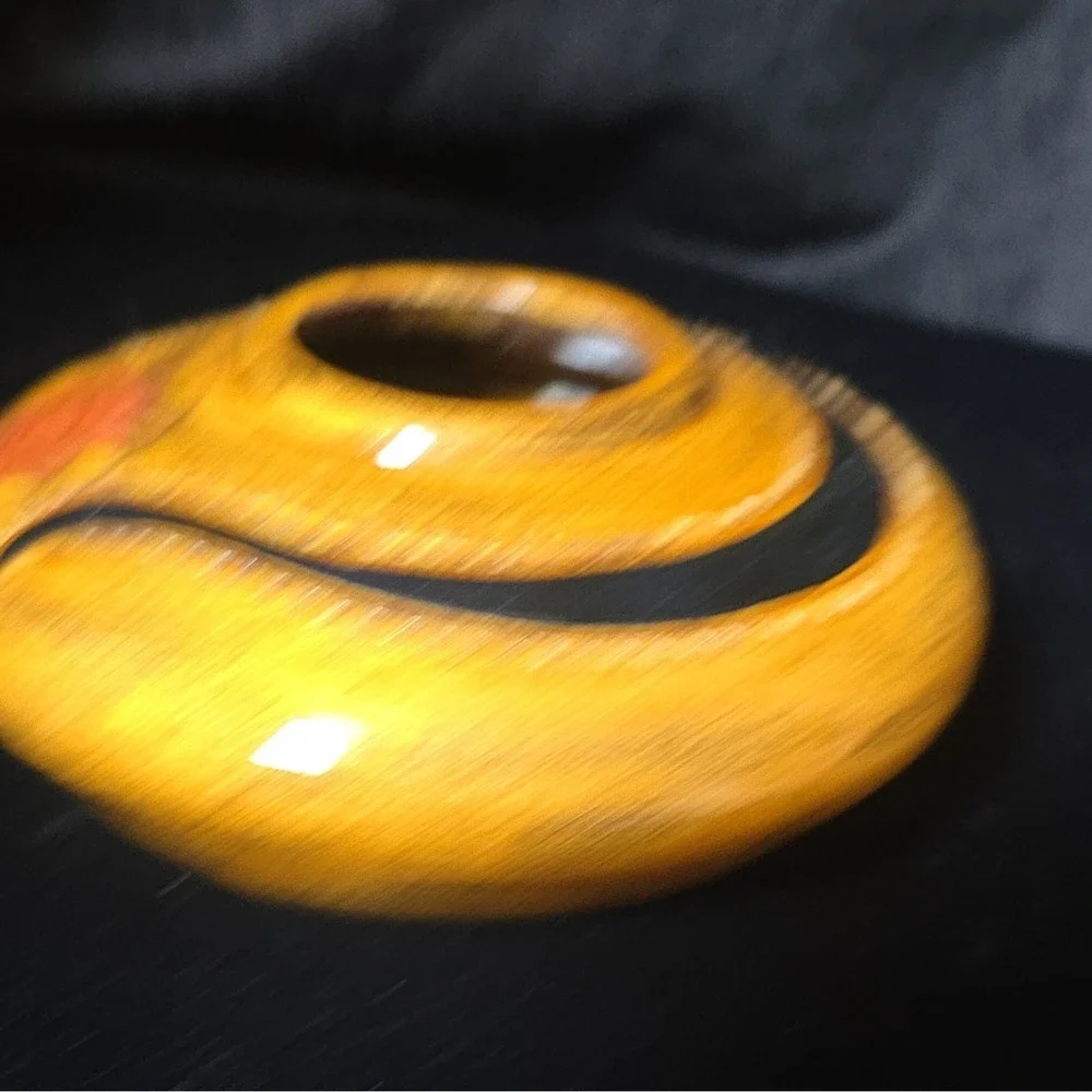 RARE FIND-Ikebana Handmade Ceramic Lotus Flower Vase Signed